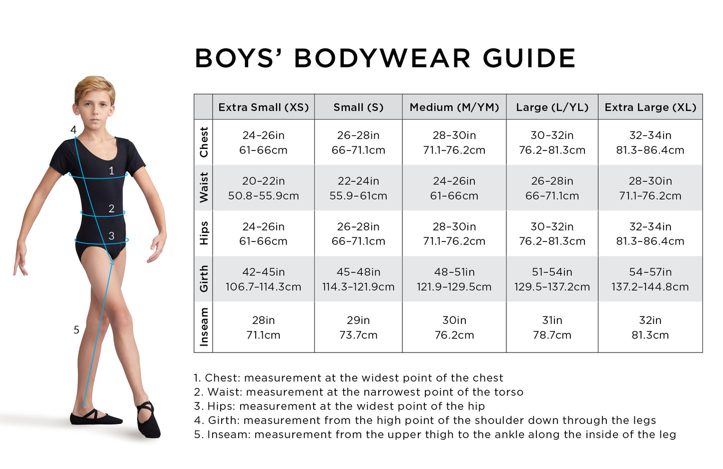 Boys Footless Tight/Legging (1066B)