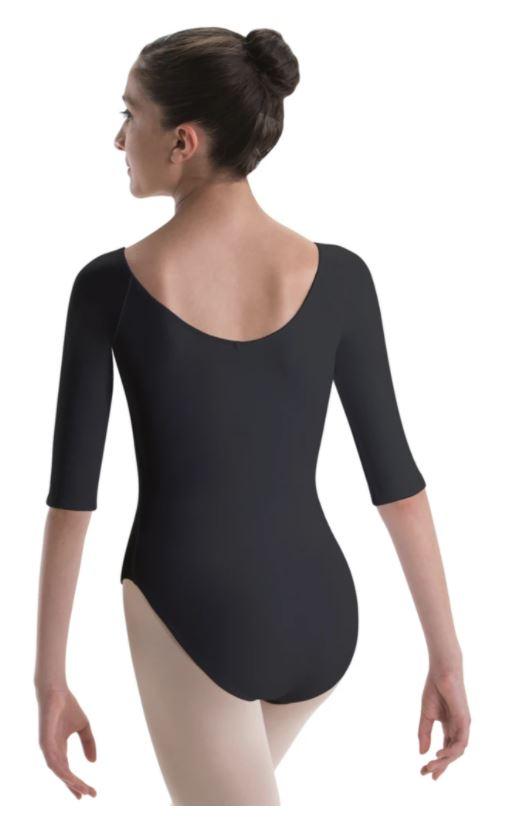 3/4 Sleeve Pinch Front Leotard (2150)