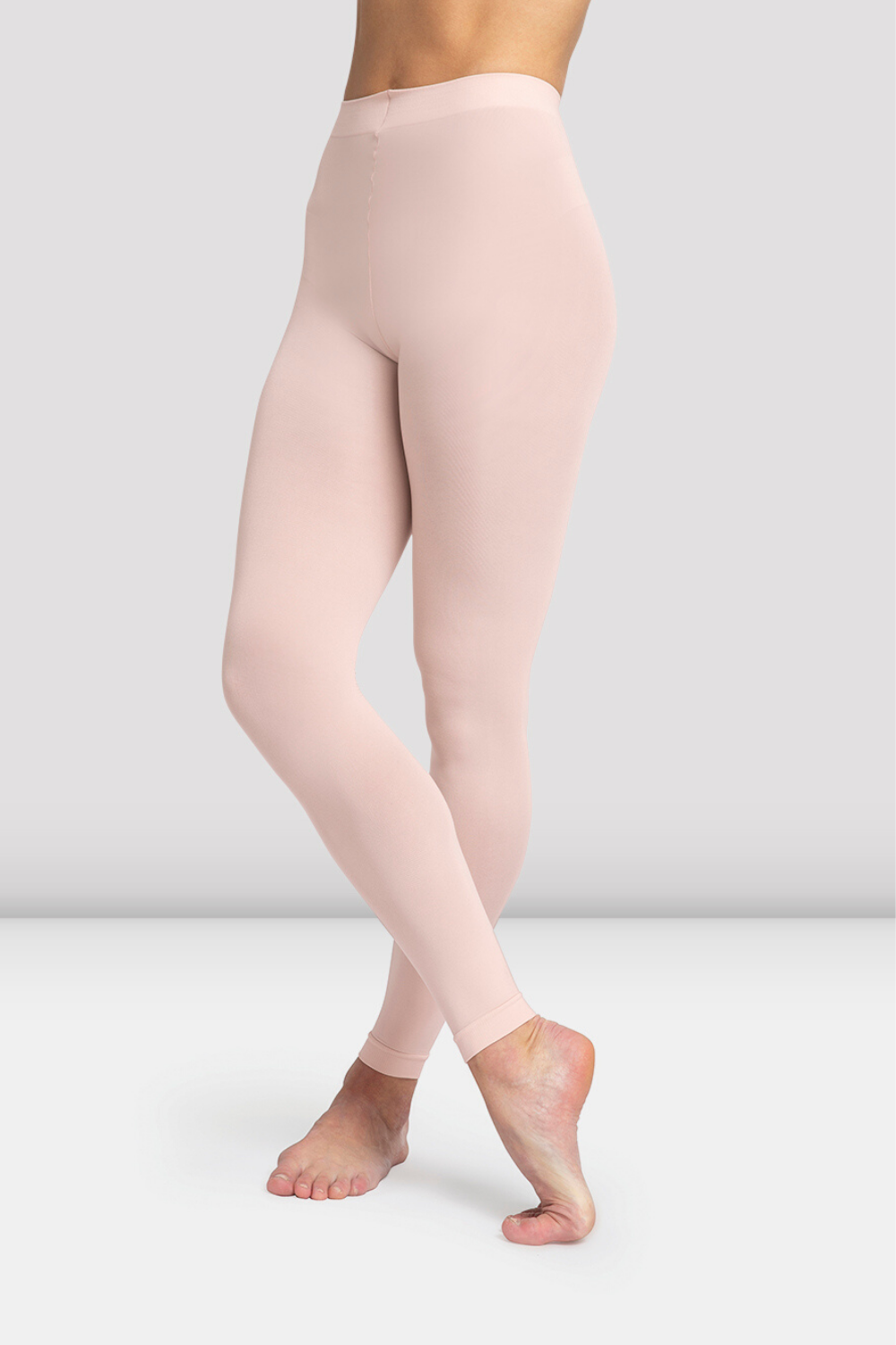 Girls White Footless Tights