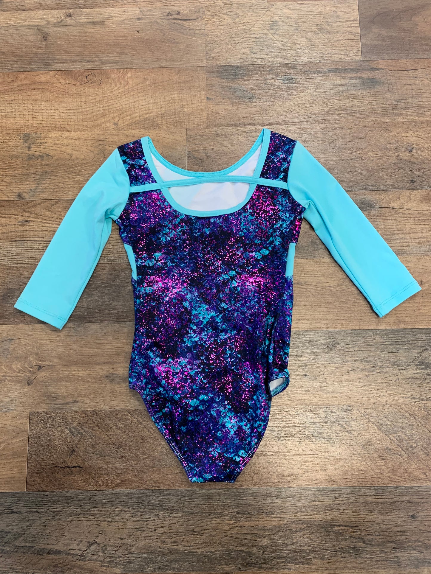 Long Sleeve Strap Back Gymnastics Leotard (CAP FS6778c)