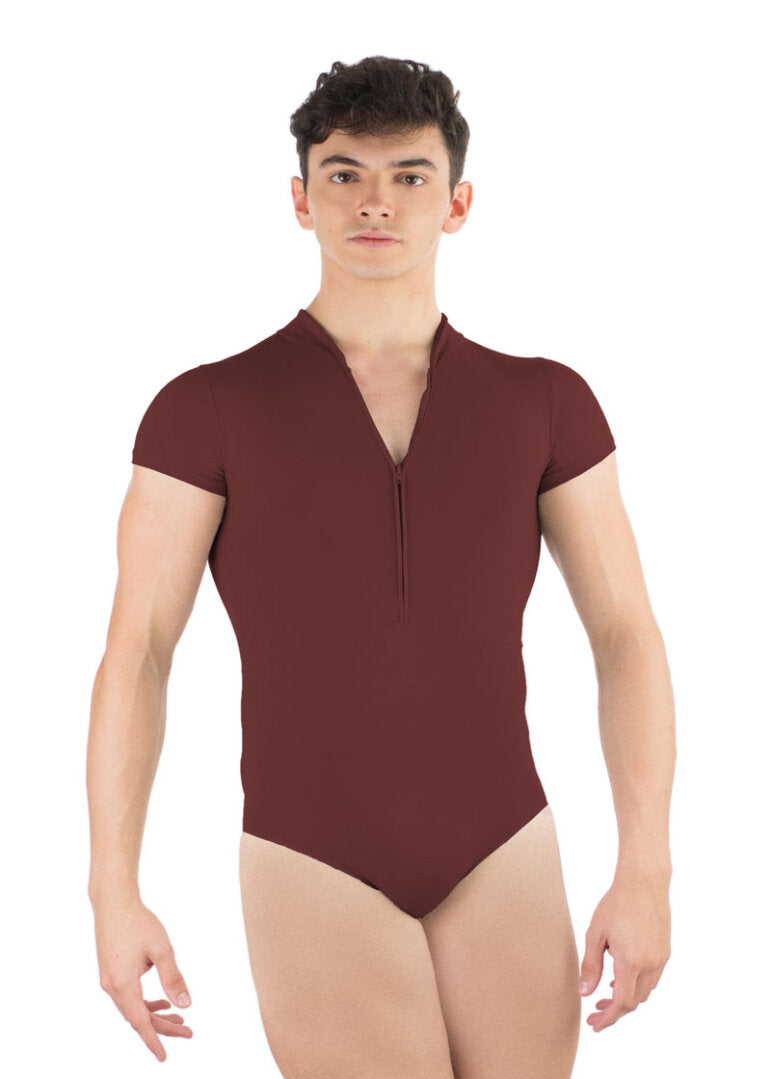 Men's Endo Short Sleeve Zip Leotard