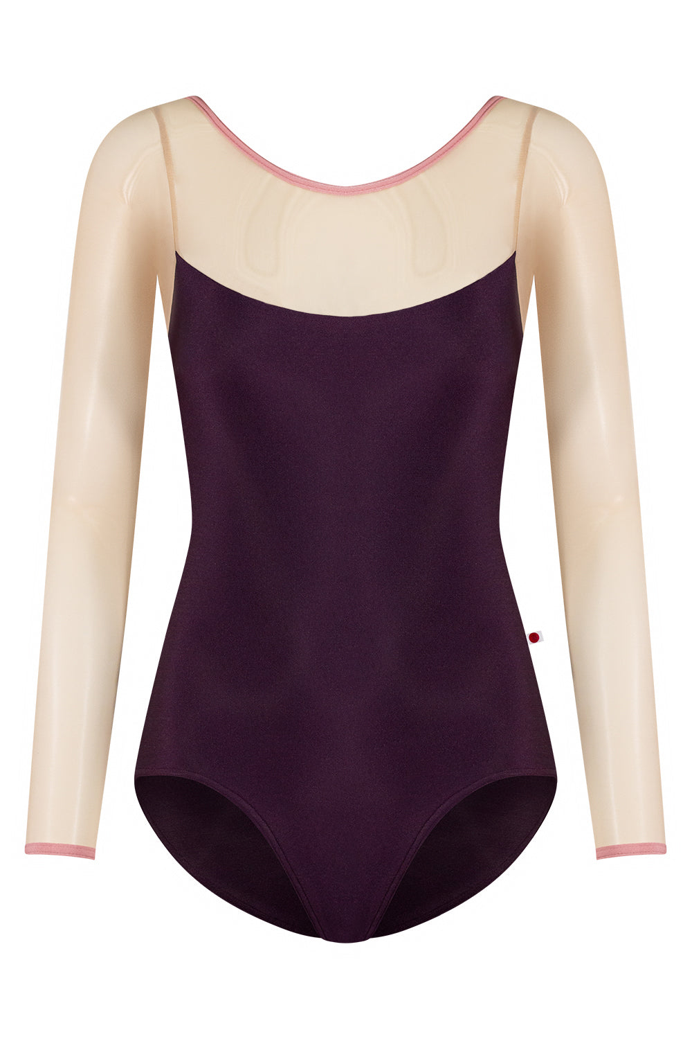 Meagan Leotard in Eggplant - Yumiko