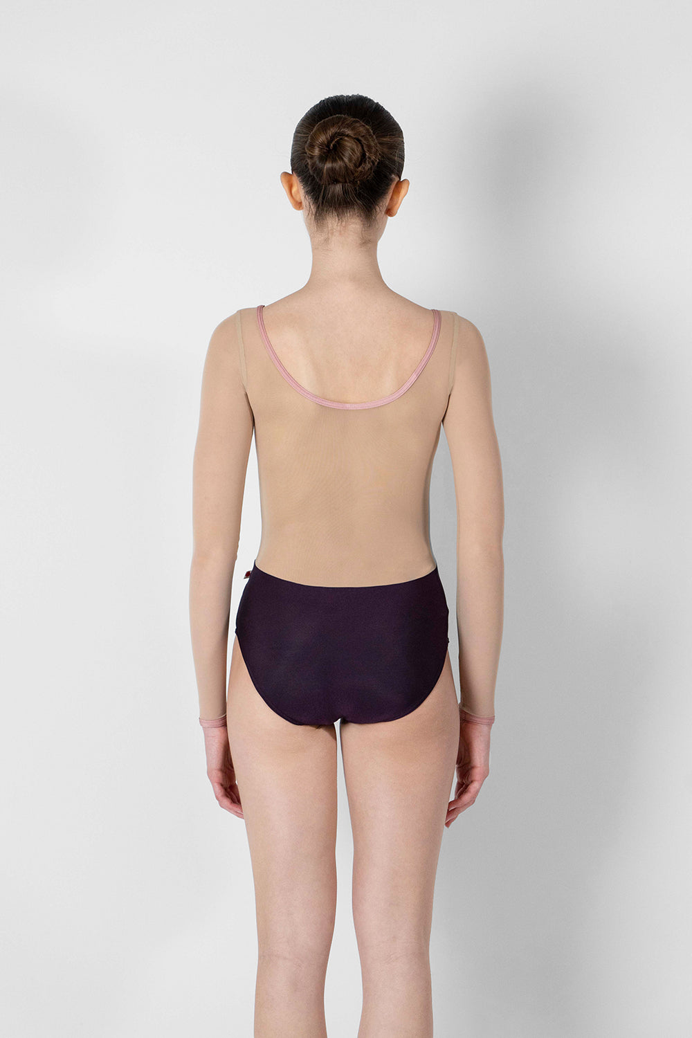 Meagan Leotard in Eggplant - Yumiko