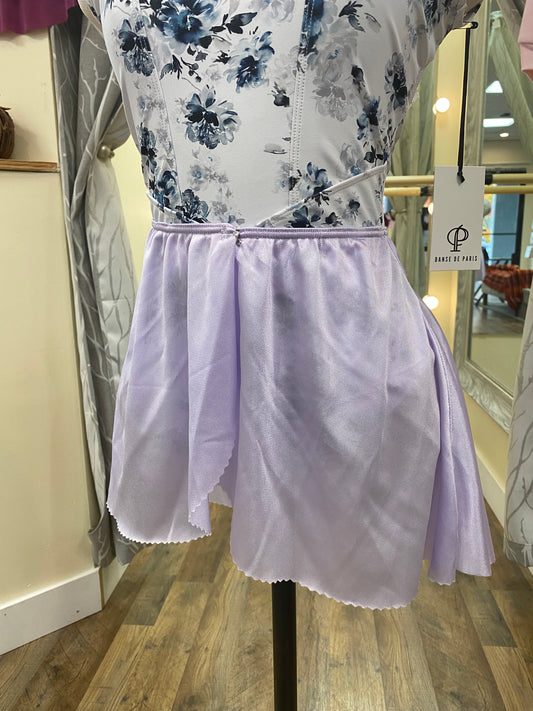 Girls Lilac Handmade Silk Stretch Waist Ballet Skirt