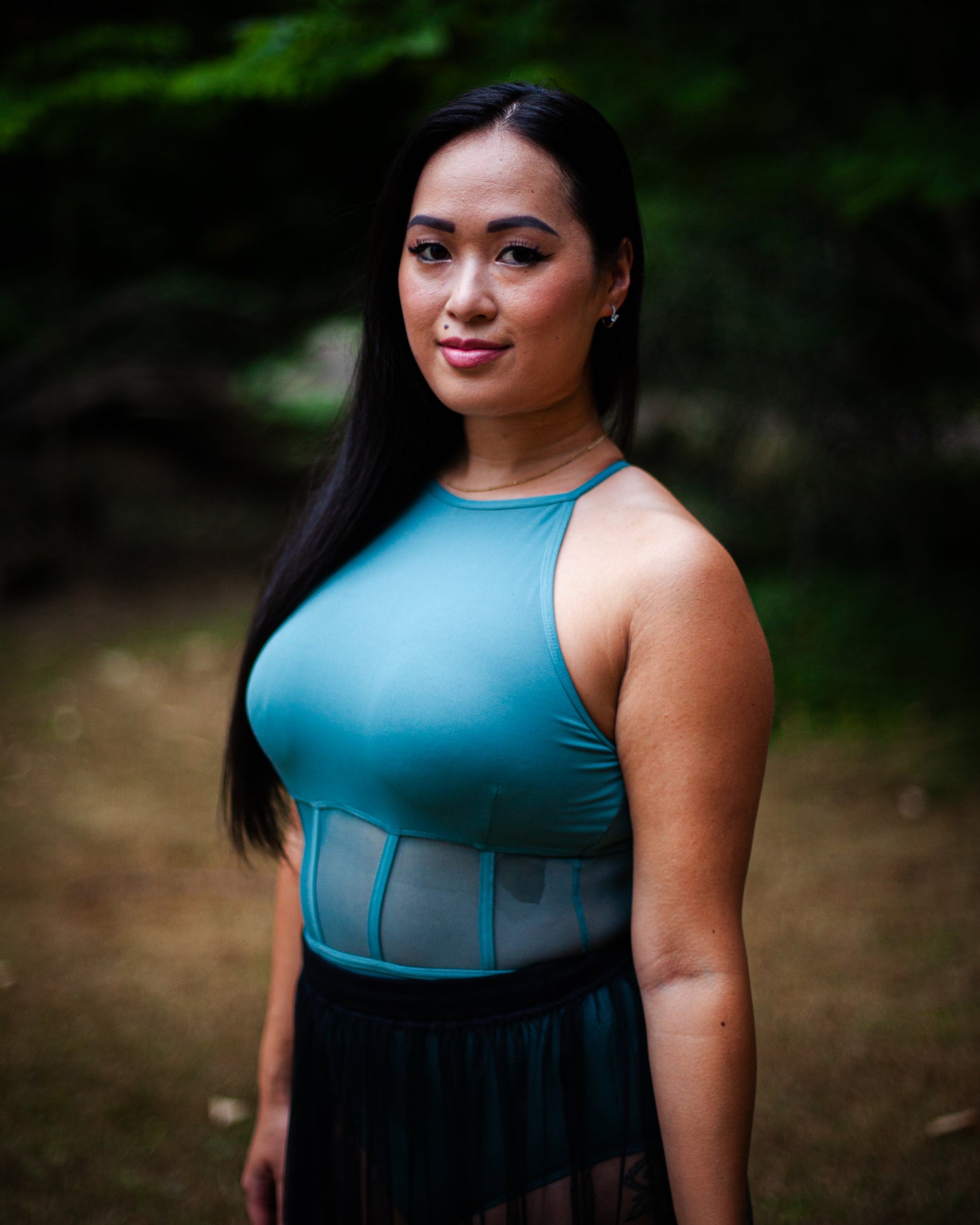 Danznmotion Adult Brigitte Halter Corseted Waist Leotard (21105A)