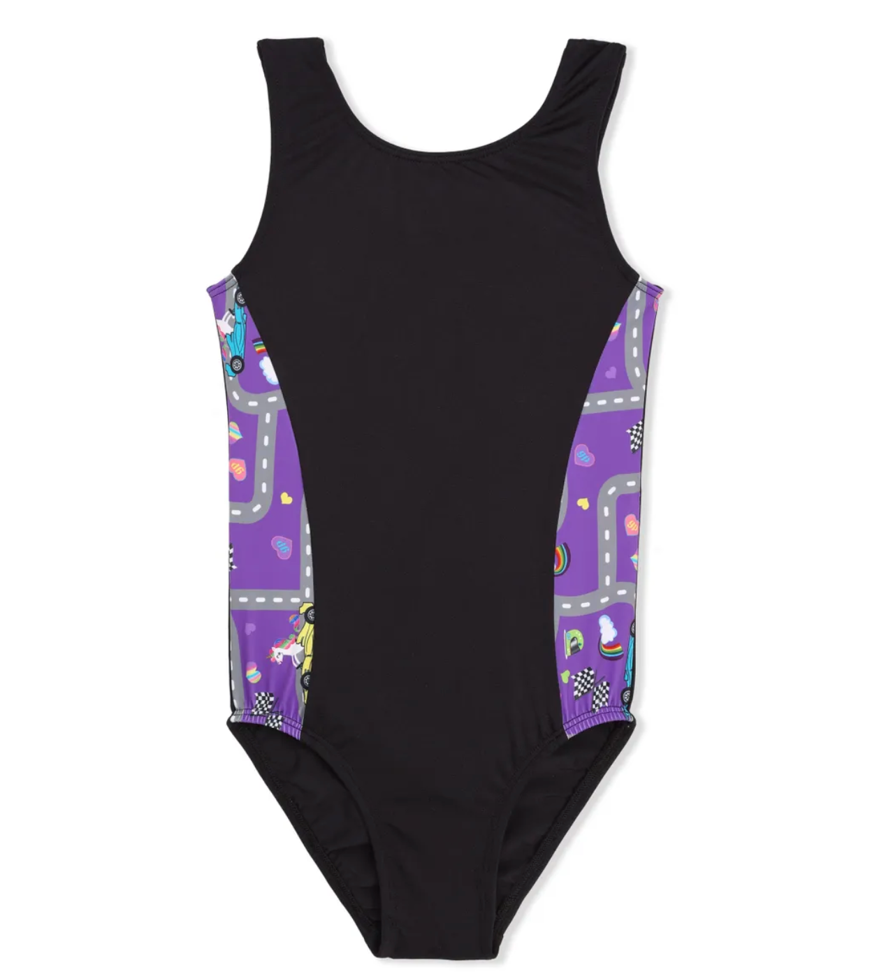 Unicorn Race Black Leotard