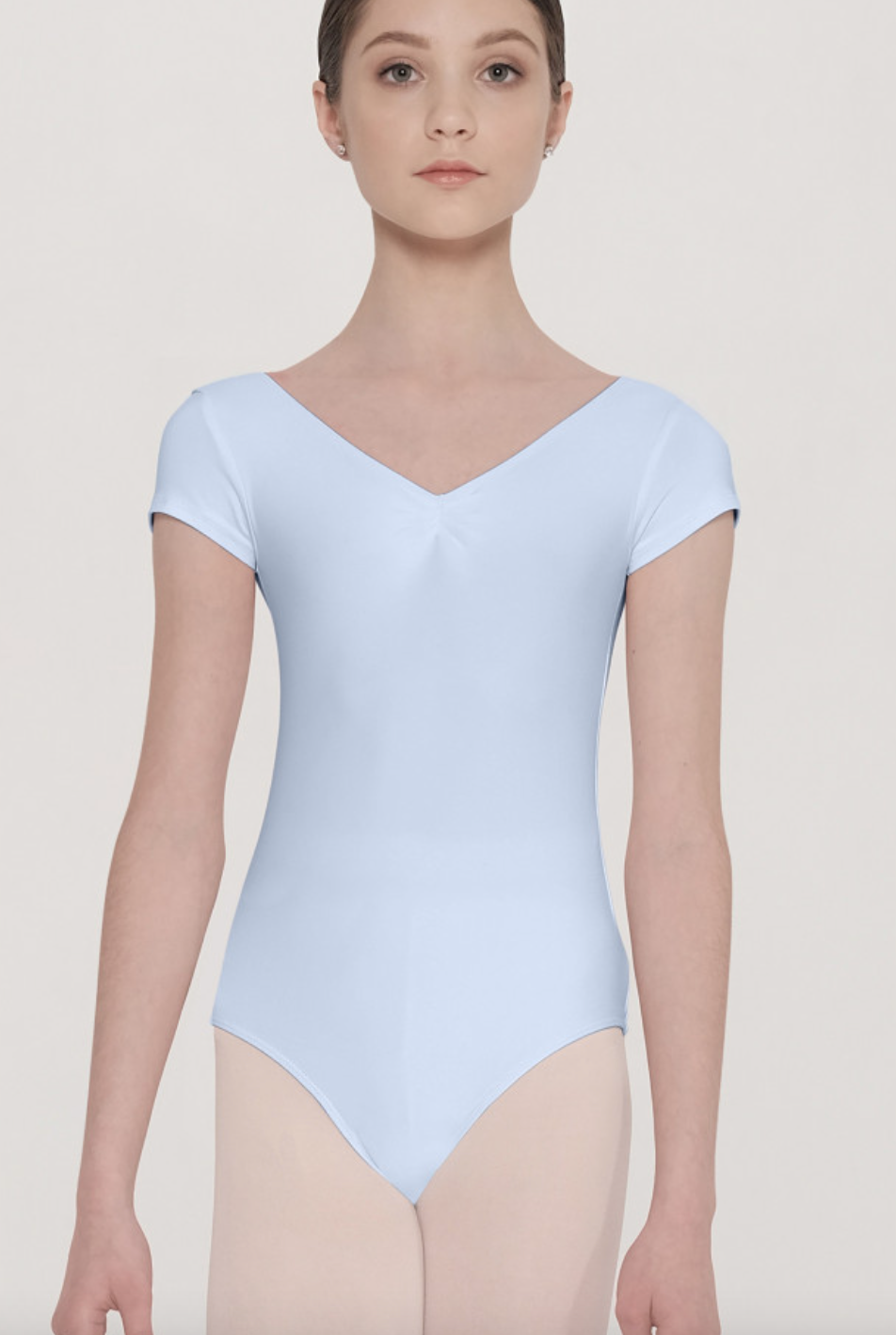 Candide Child Cap Sleeve Pinch Front Leotard