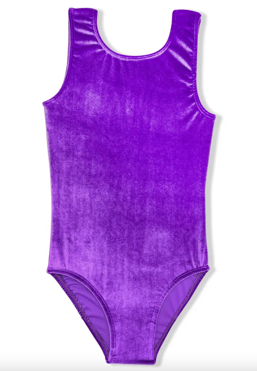 Purple Velvet Luxe Leotard