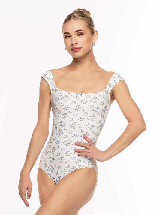 Lina Secrets Blue Floral Tank Leotard - Elevé