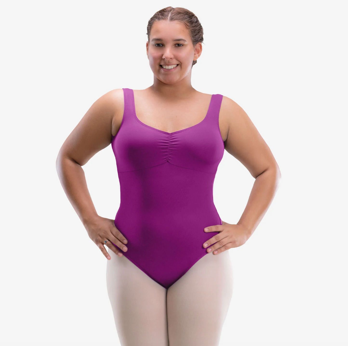 Adult Tank Leotard with Empire Waist - Curvy Sizes - So Danca