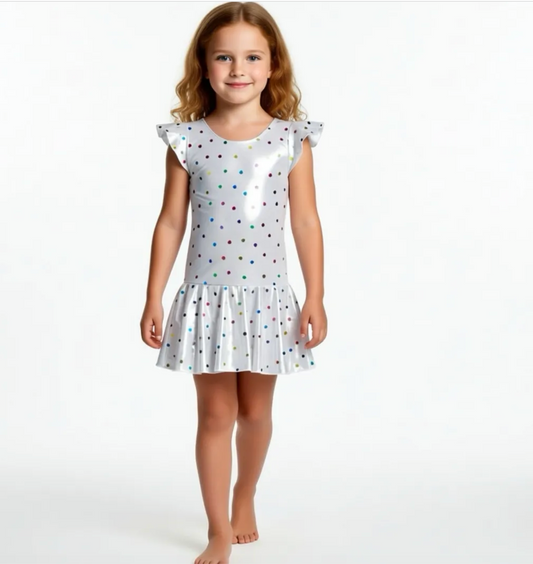 Hearts Shimmer Dance Dress - Girl Power Sport
