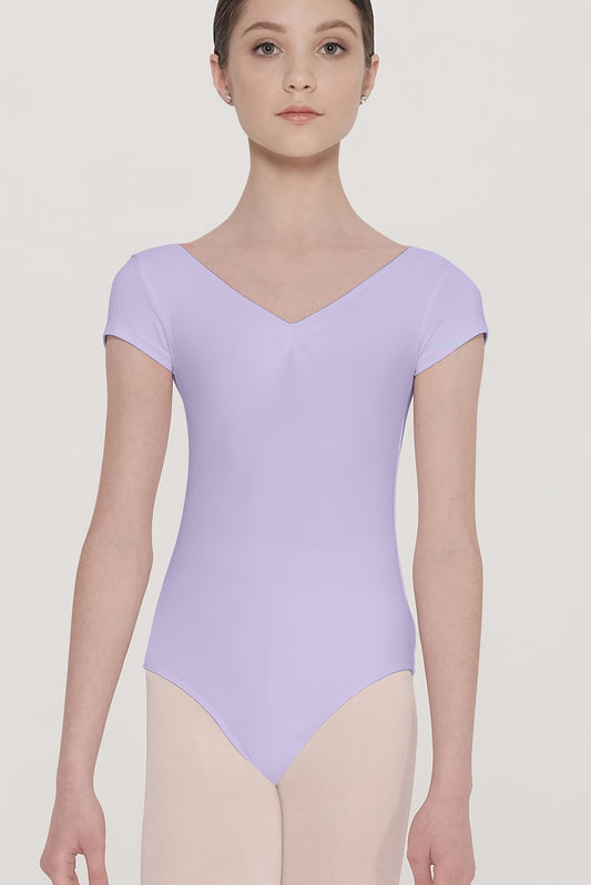 Candide Child Cap Sleeve Pinch Front Leotard