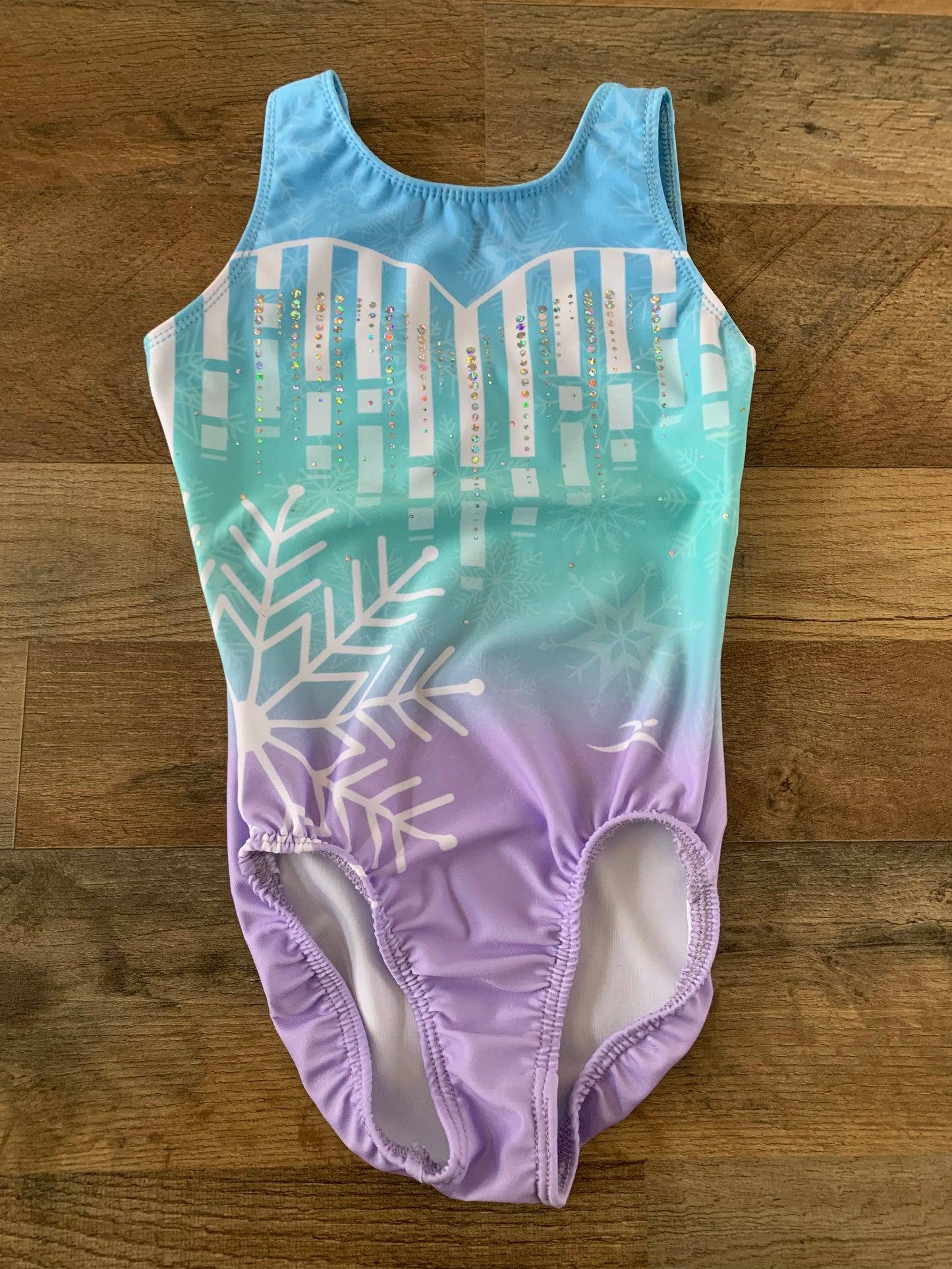 Snowflake Sparkle Gymnastics Leotard (MOT 1722)