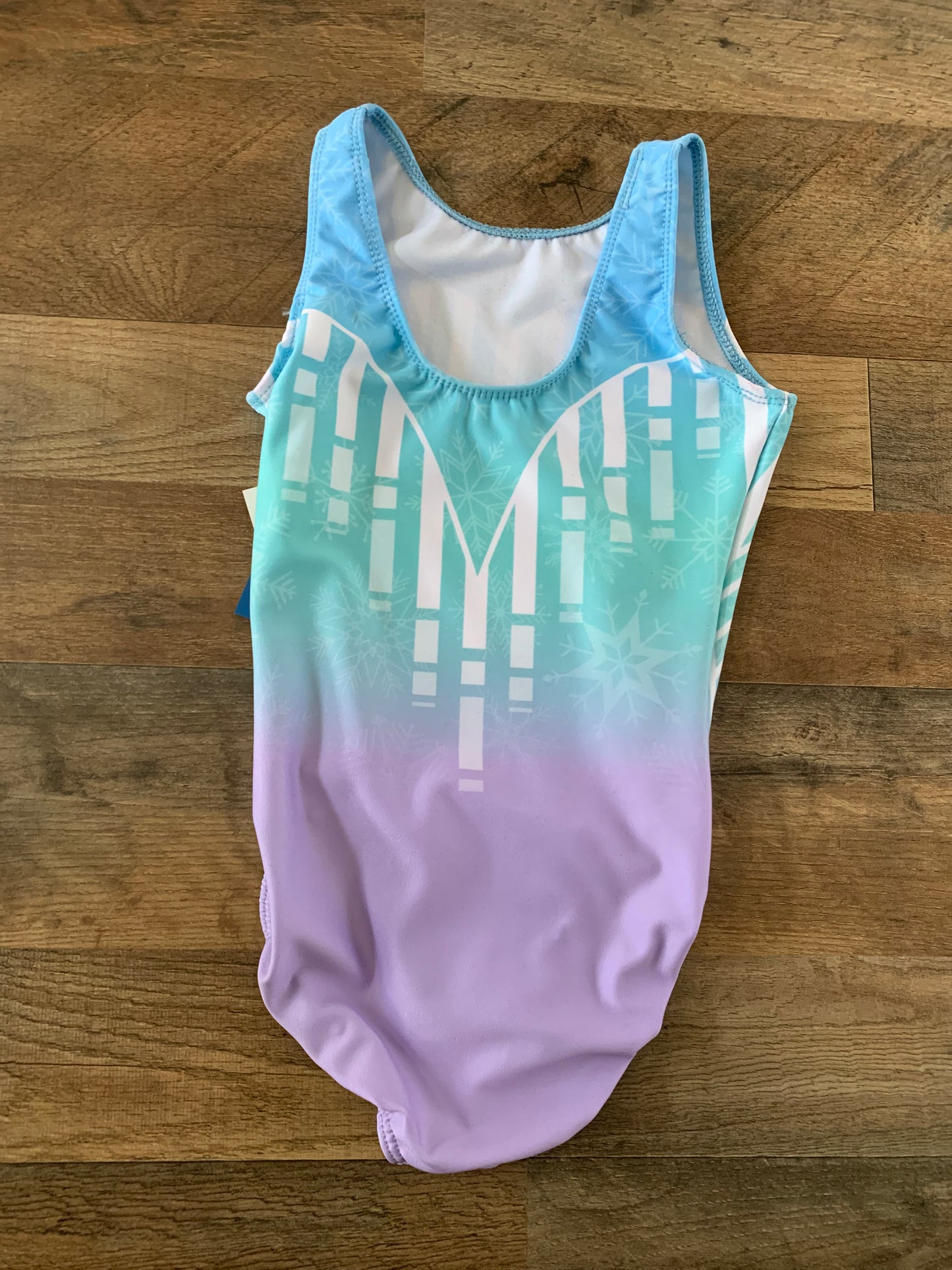 Snowflake Sparkle Gymnastics Leotard (MOT 1722)