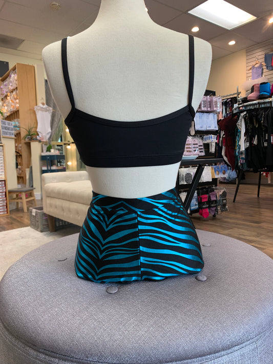 813- Zebra Dance heart scrunch back bra top – Trendy Trends Dancewear and  Boutique