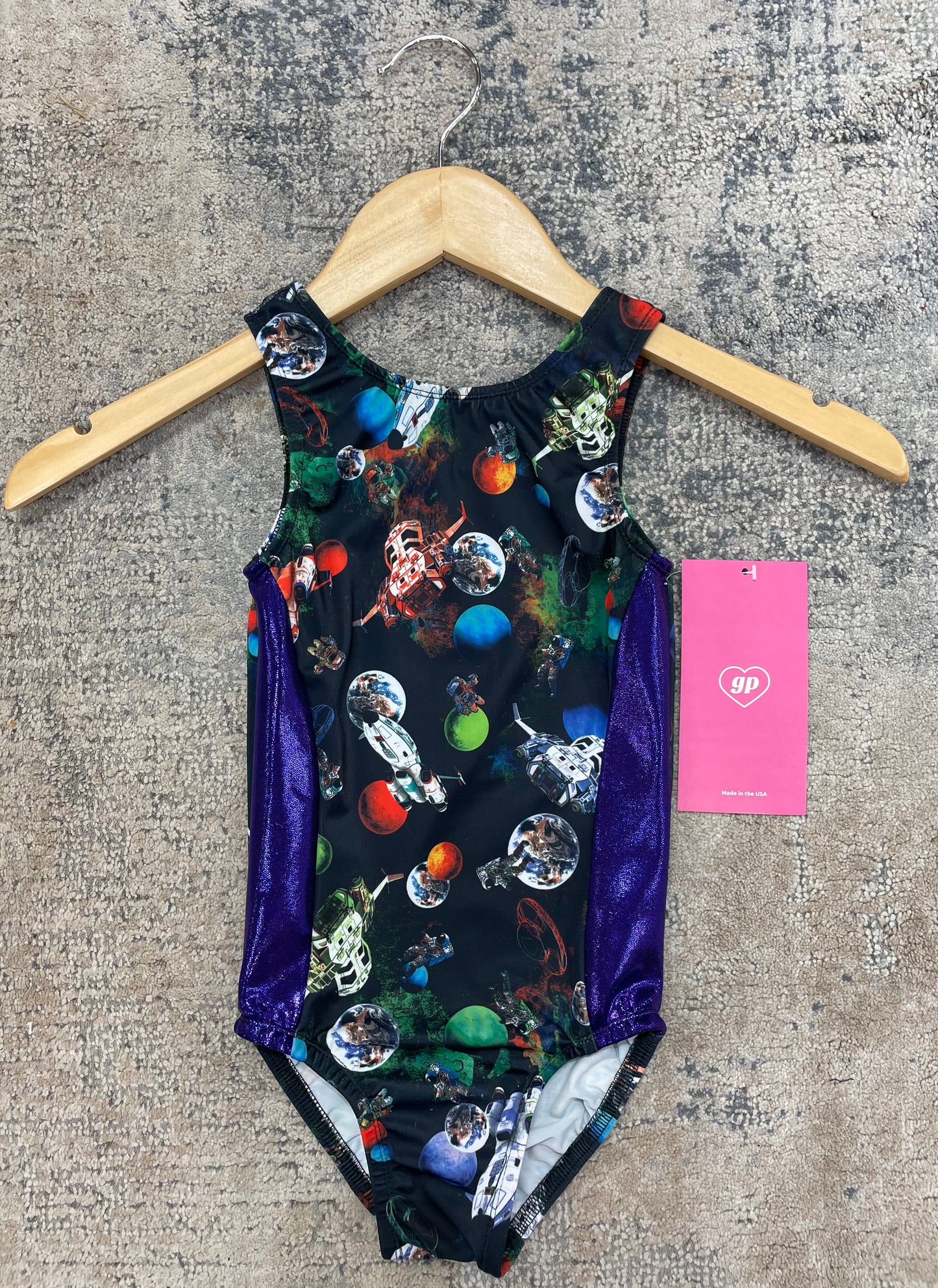 Outer Space Gymnastics Leotard