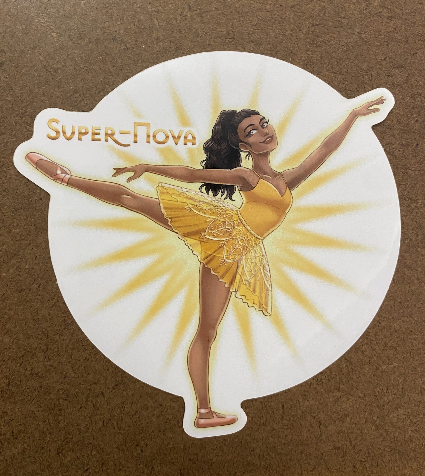 Pointe Shoe Superhero Sticker
