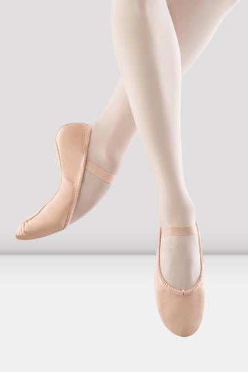 Childrens Dansoft Leather Ballet Shoes - Pink (205G)