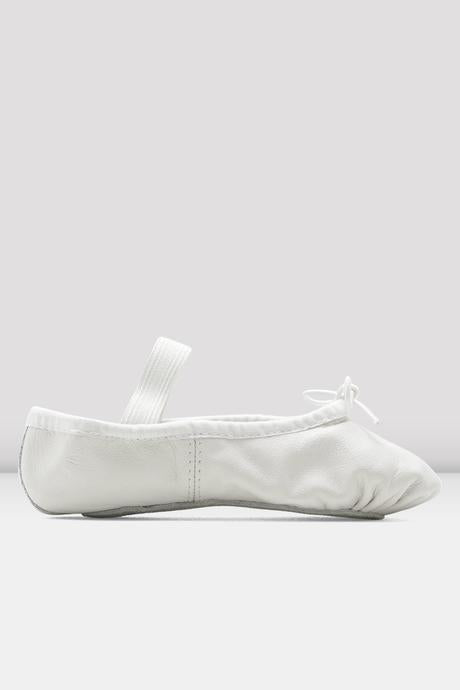 Childrens Dansoft Leather Ballet Shoes - White (205G)