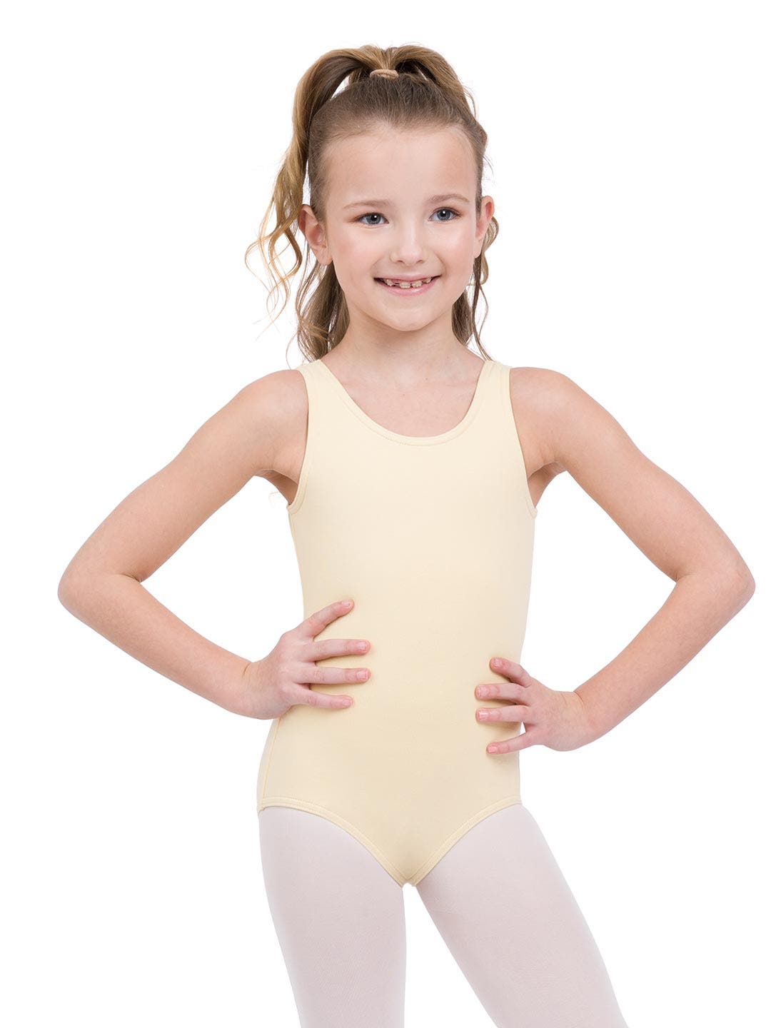 Girls High Neck Tank Leotard (CC201C)