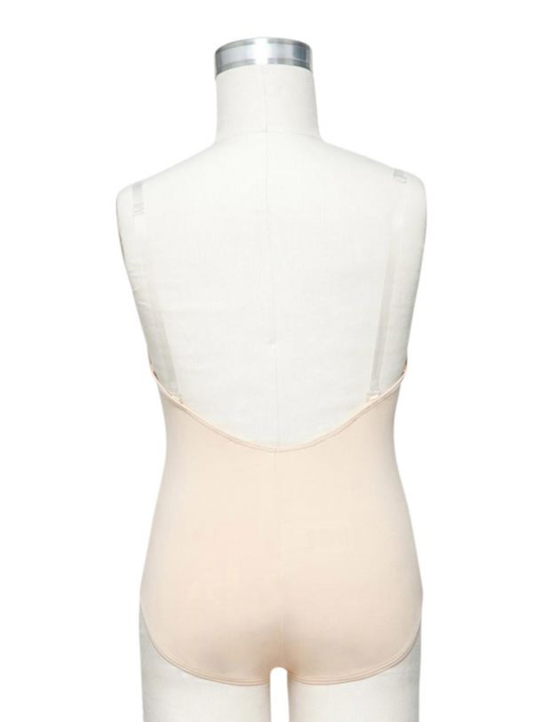 Child's Camisole Leotard with Clear Straps