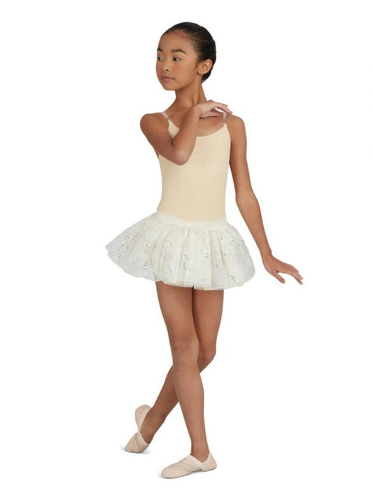 Child's Camisole Leotard with Clear Straps