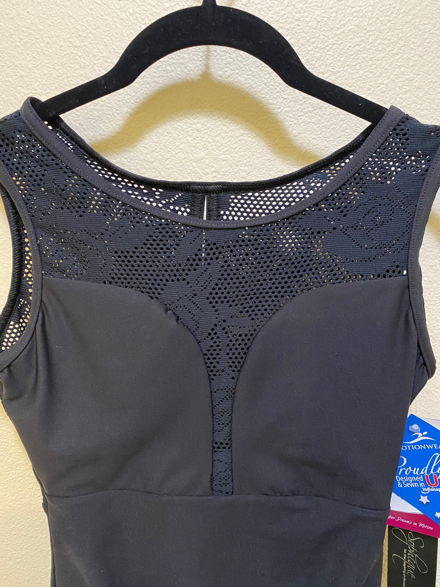 Netted Rose Tank Leotard (MOT 2775)