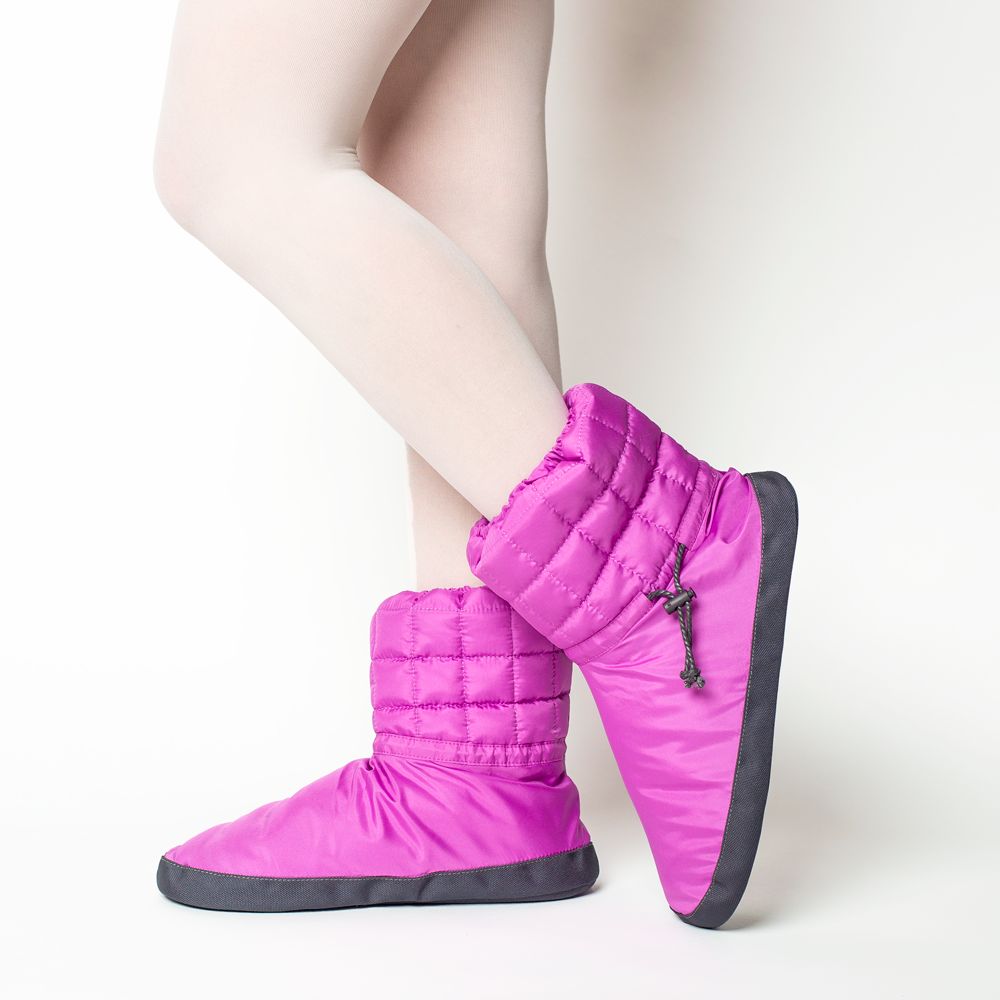 Quilted Warmup Booties - Russian Pointe